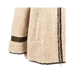 Faux shearling oversized jacket