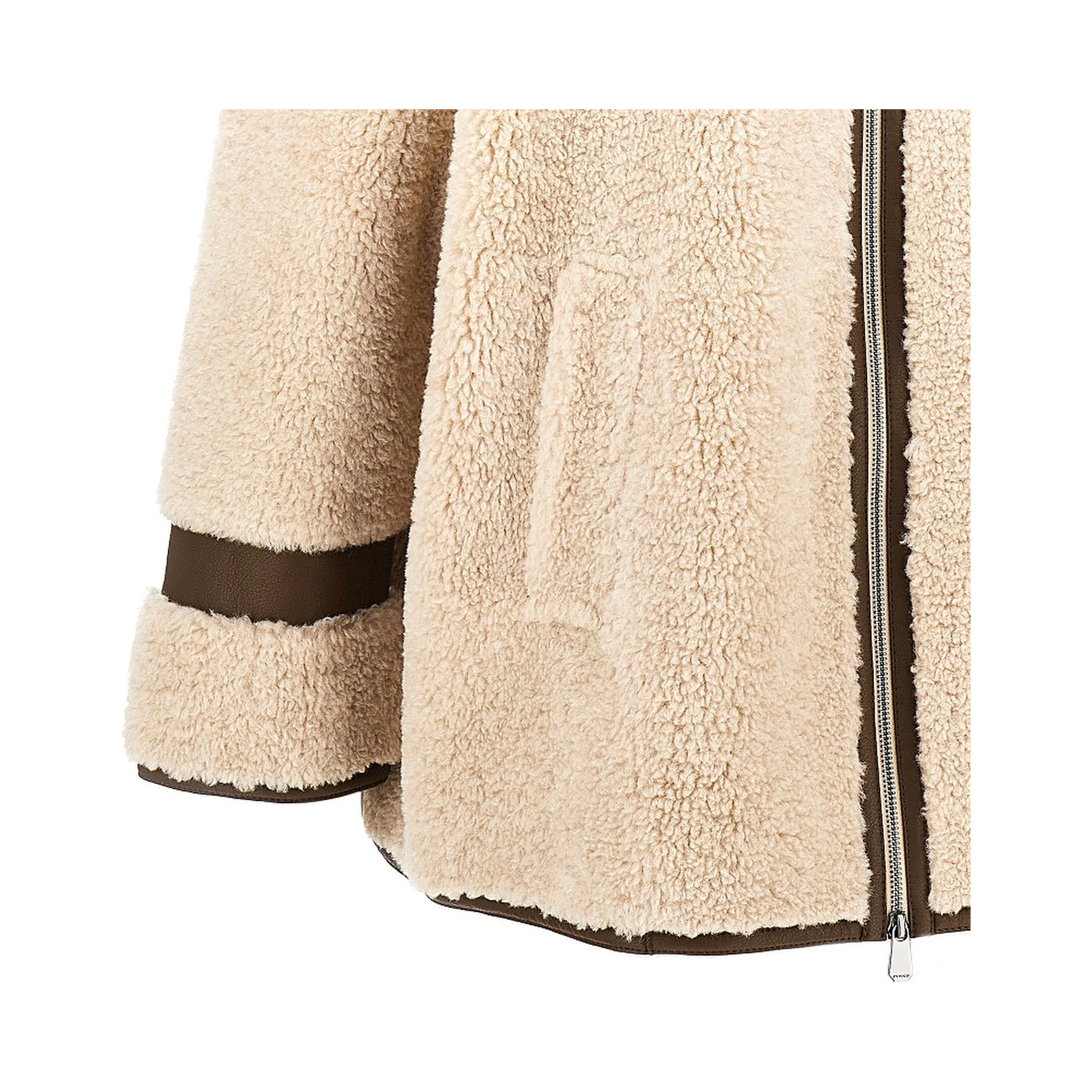 Faux shearling oversized jacket