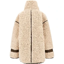 Faux shearling oversized jacket