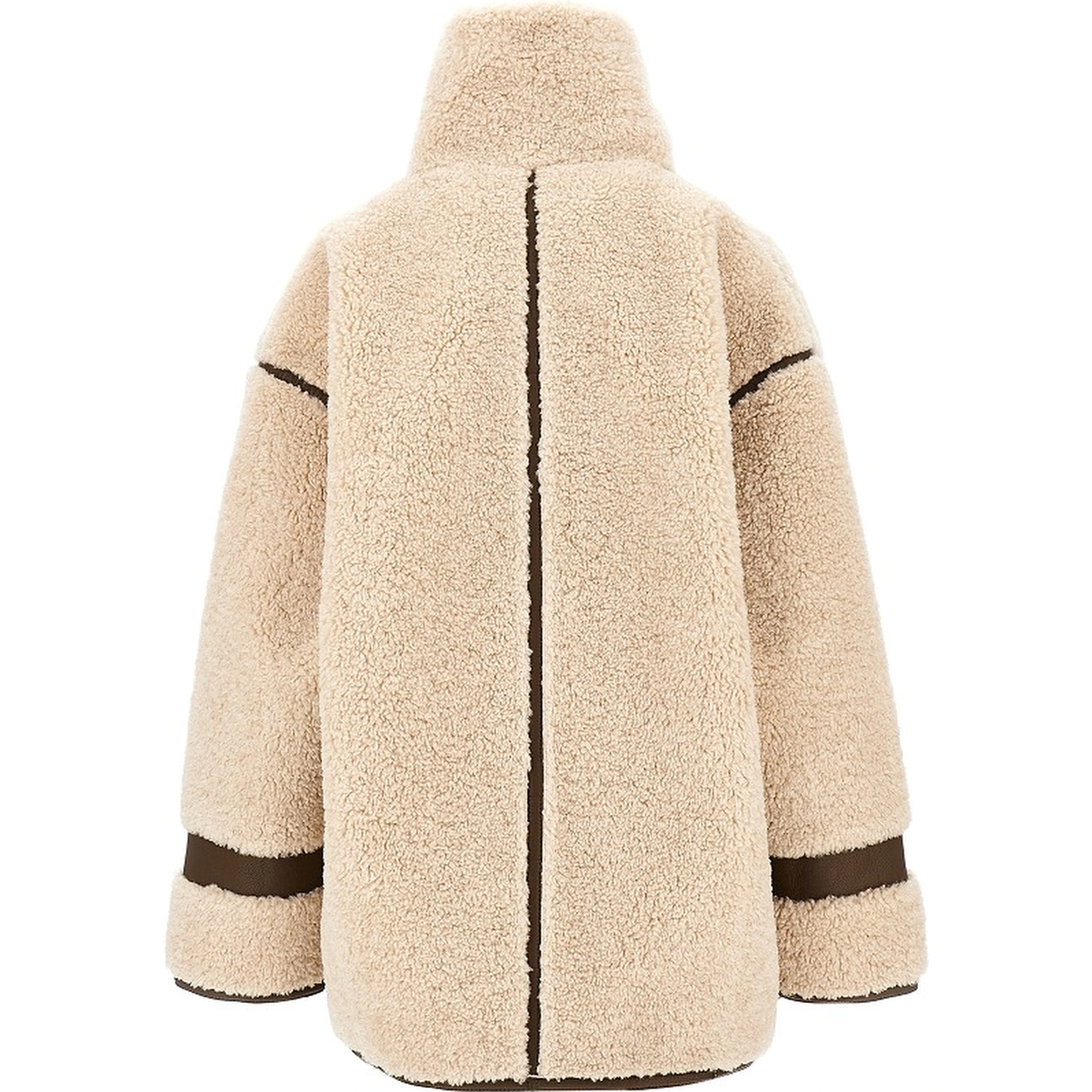 Faux shearling oversized jacket