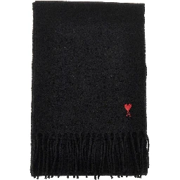 Ami de Coeur embroidery wool scarf