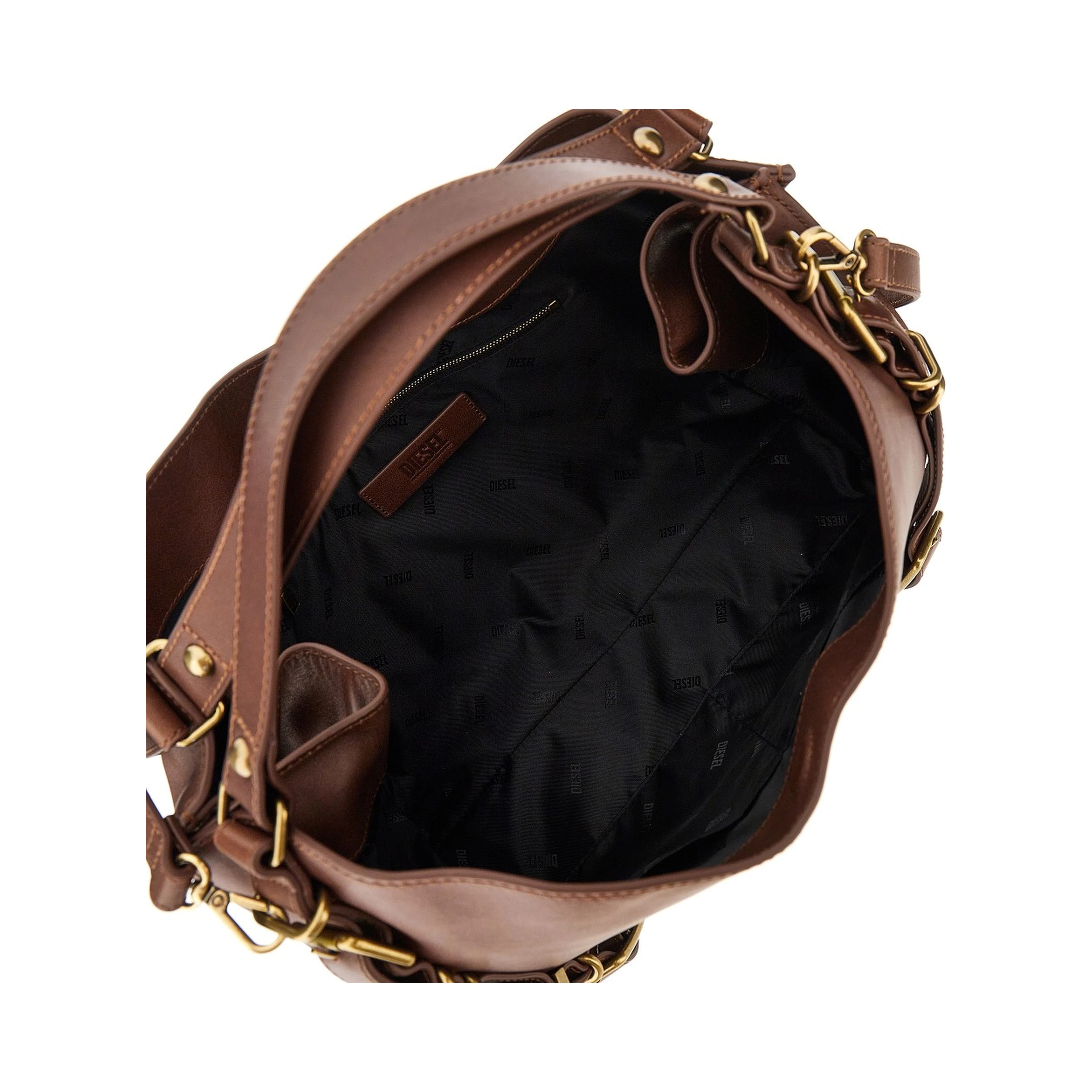 Leather medium 'D-One' bag