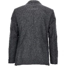 Virgin wool two-pieces tailored suit