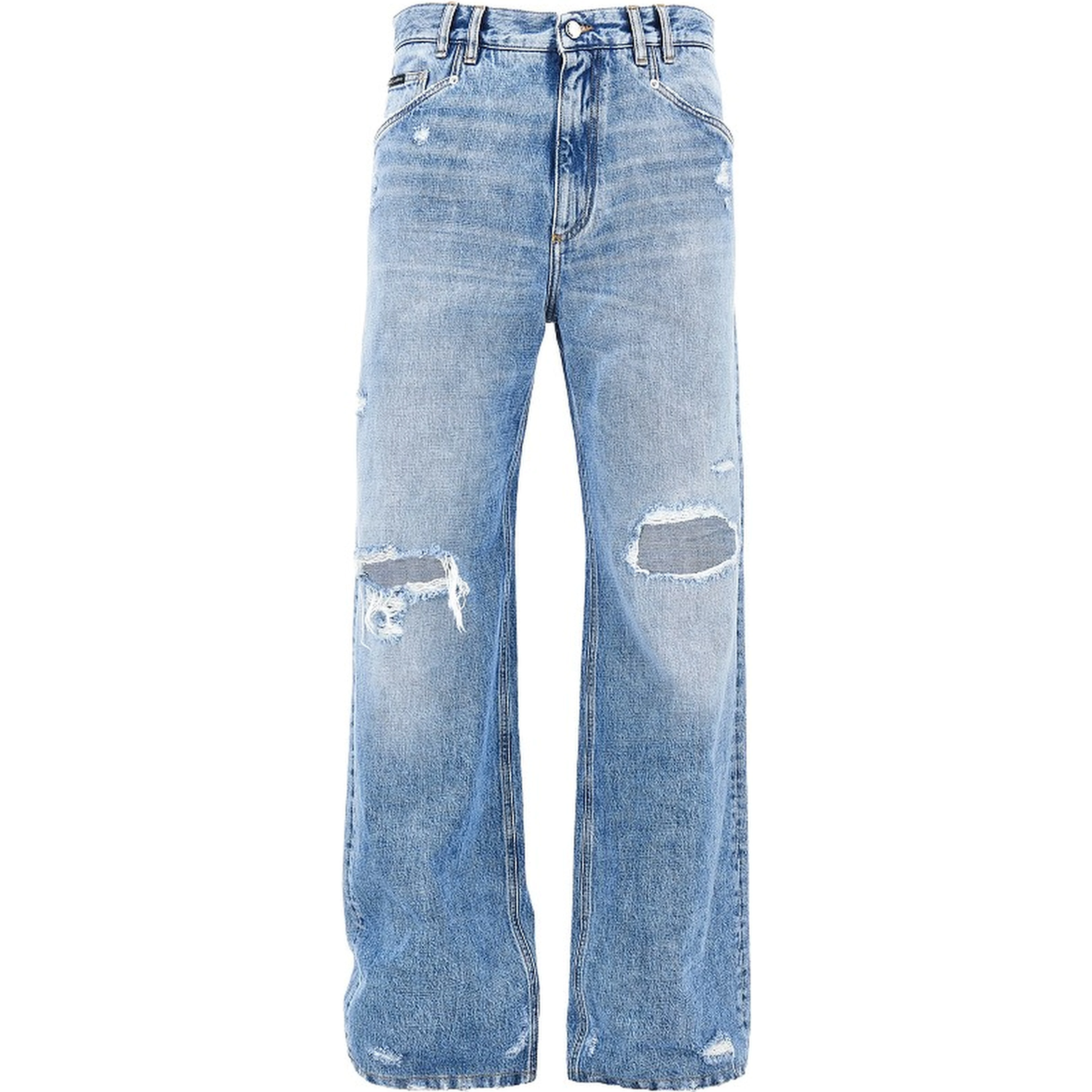 Distressed denim Over pants