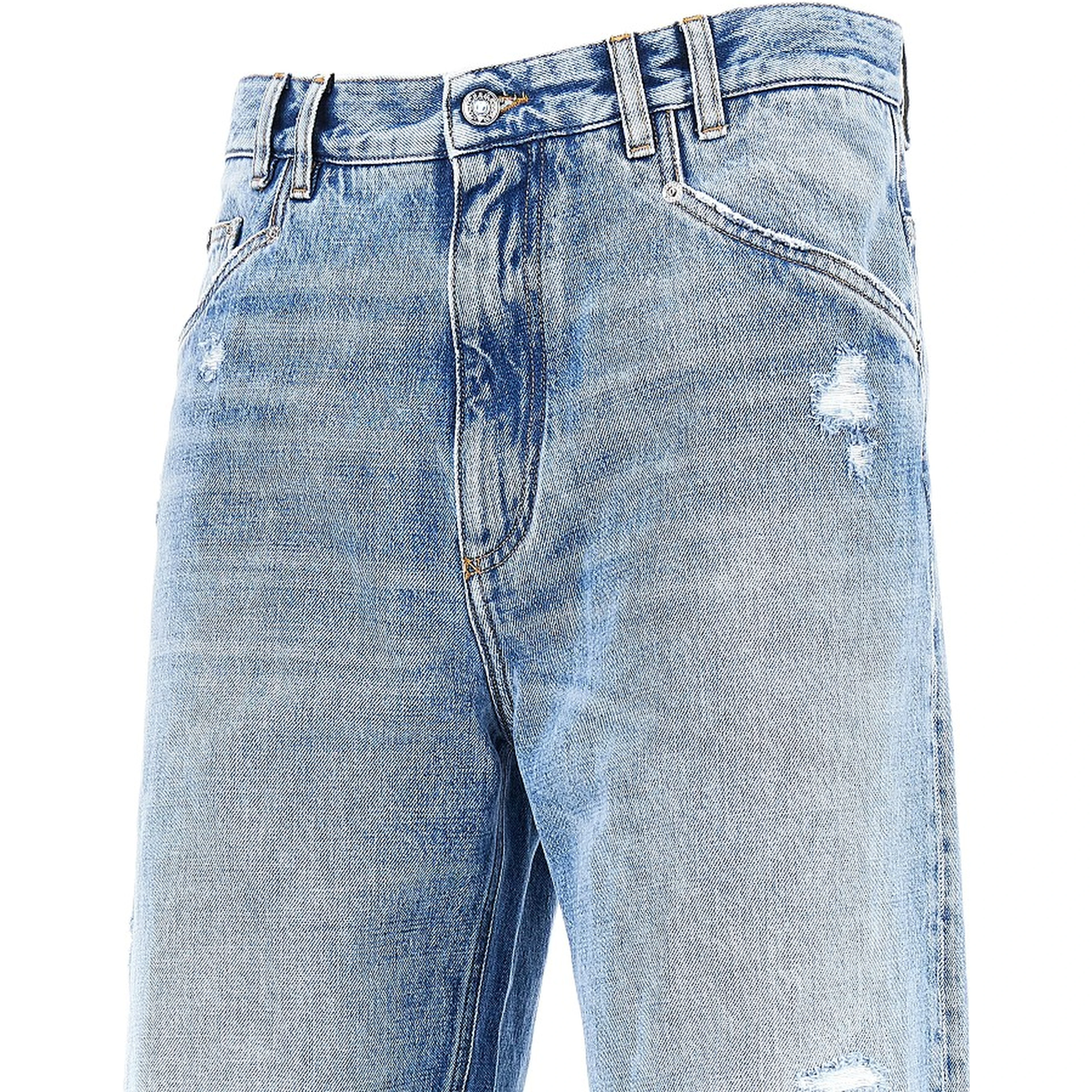 Distressed denim Over pants
