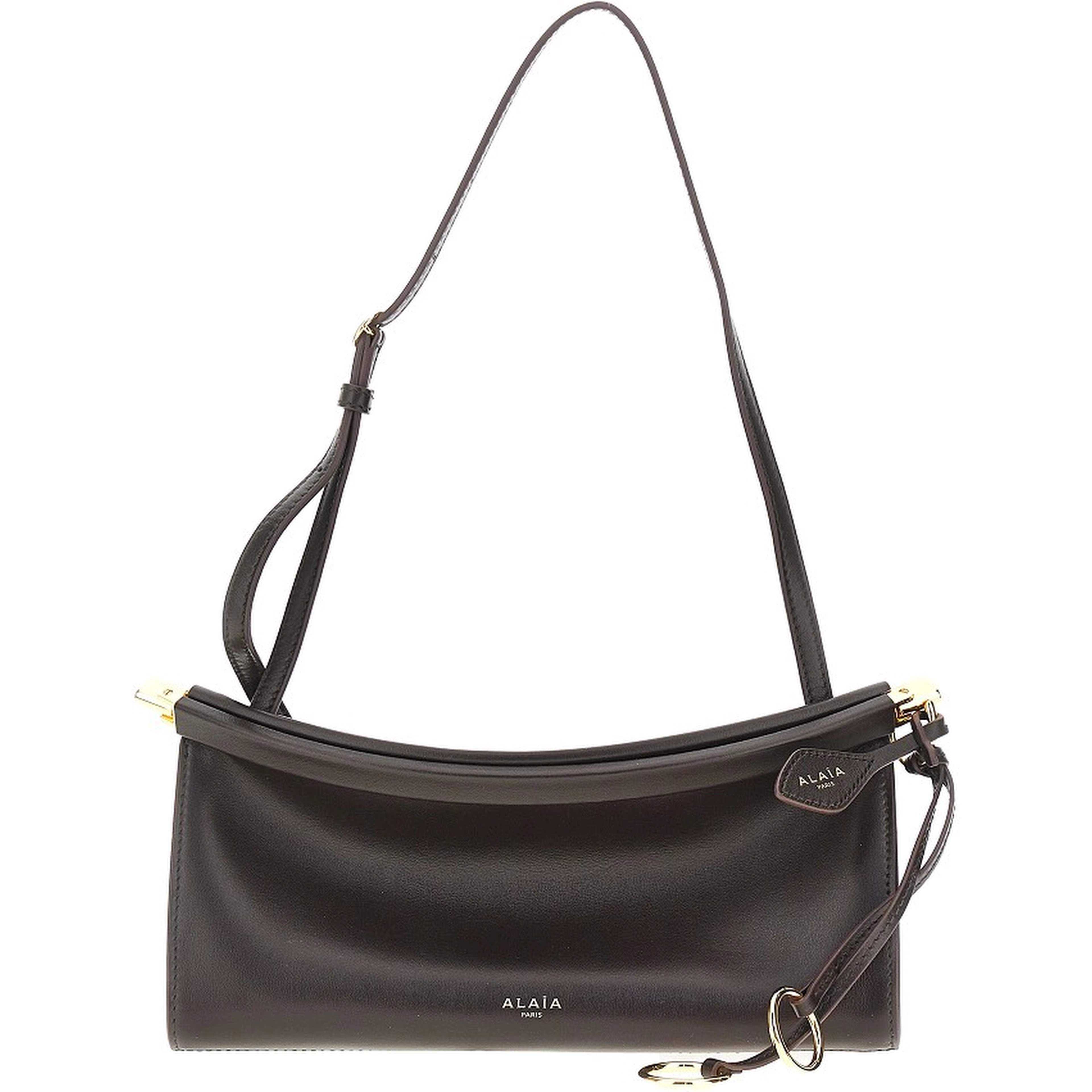 Leather small 'Le Click East West' bag