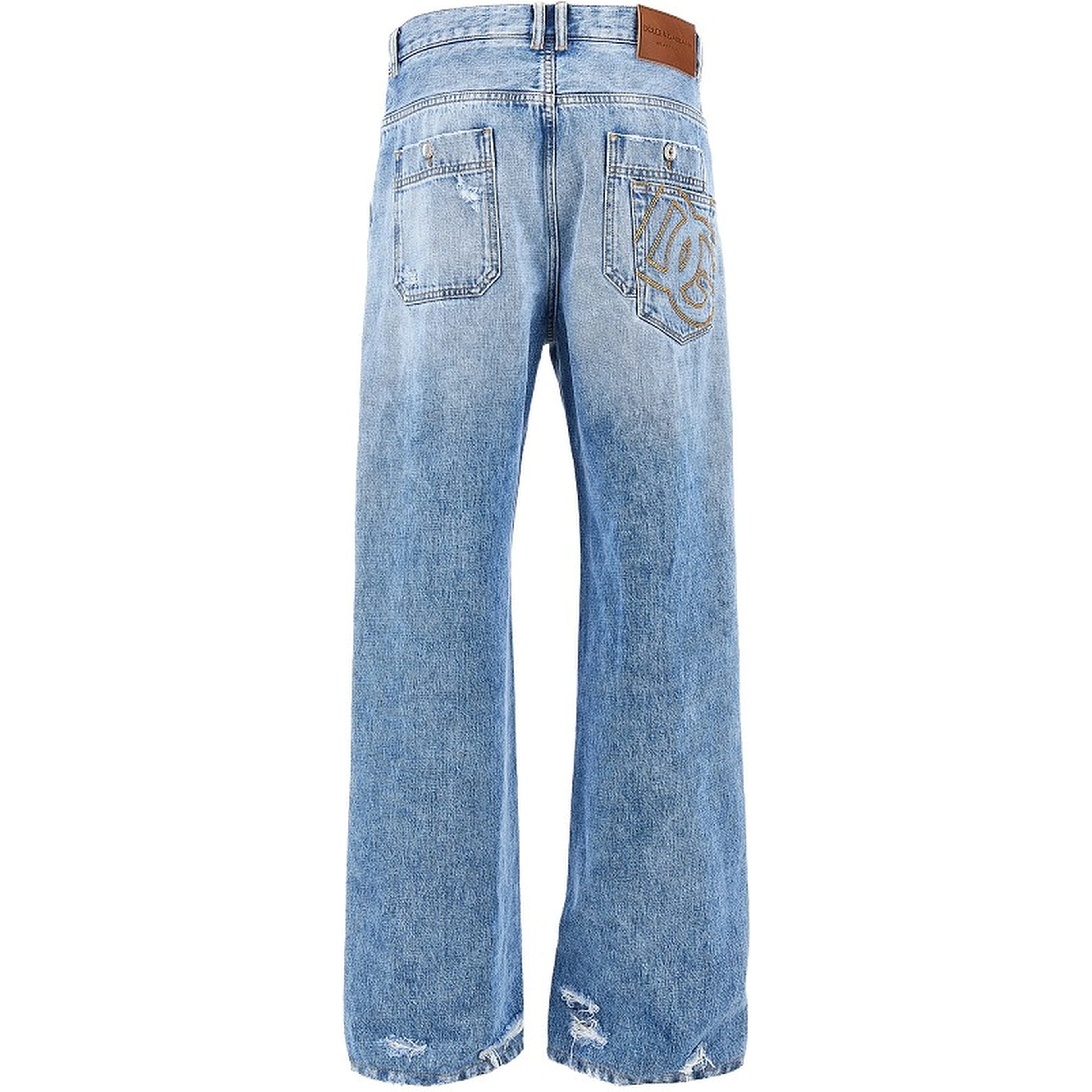 Distressed denim Over pants