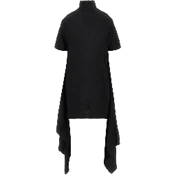 Viscose asymmetrical mini dress