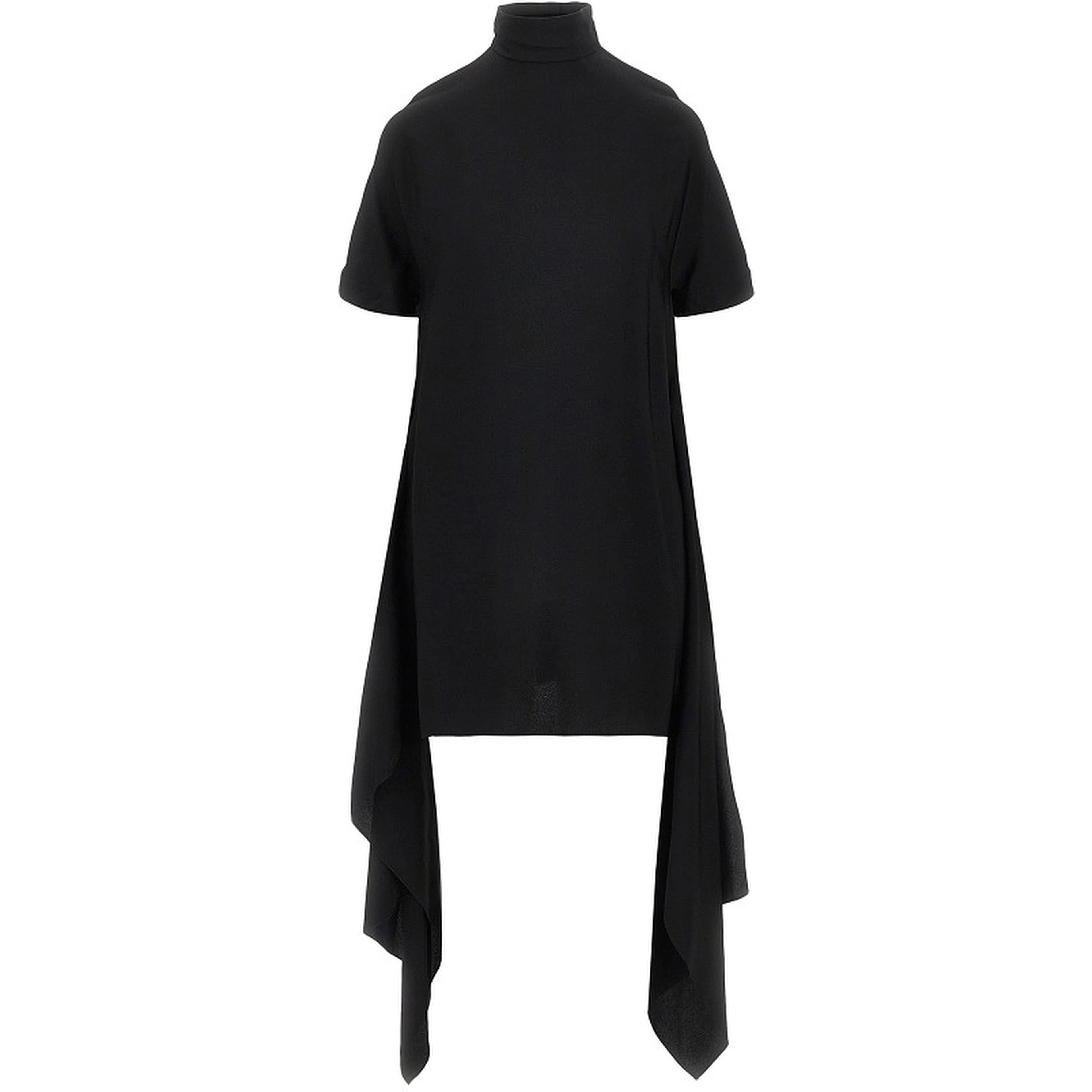 Viscose asymmetrical mini dress