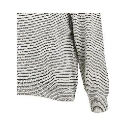 Striped wool sweater with collar