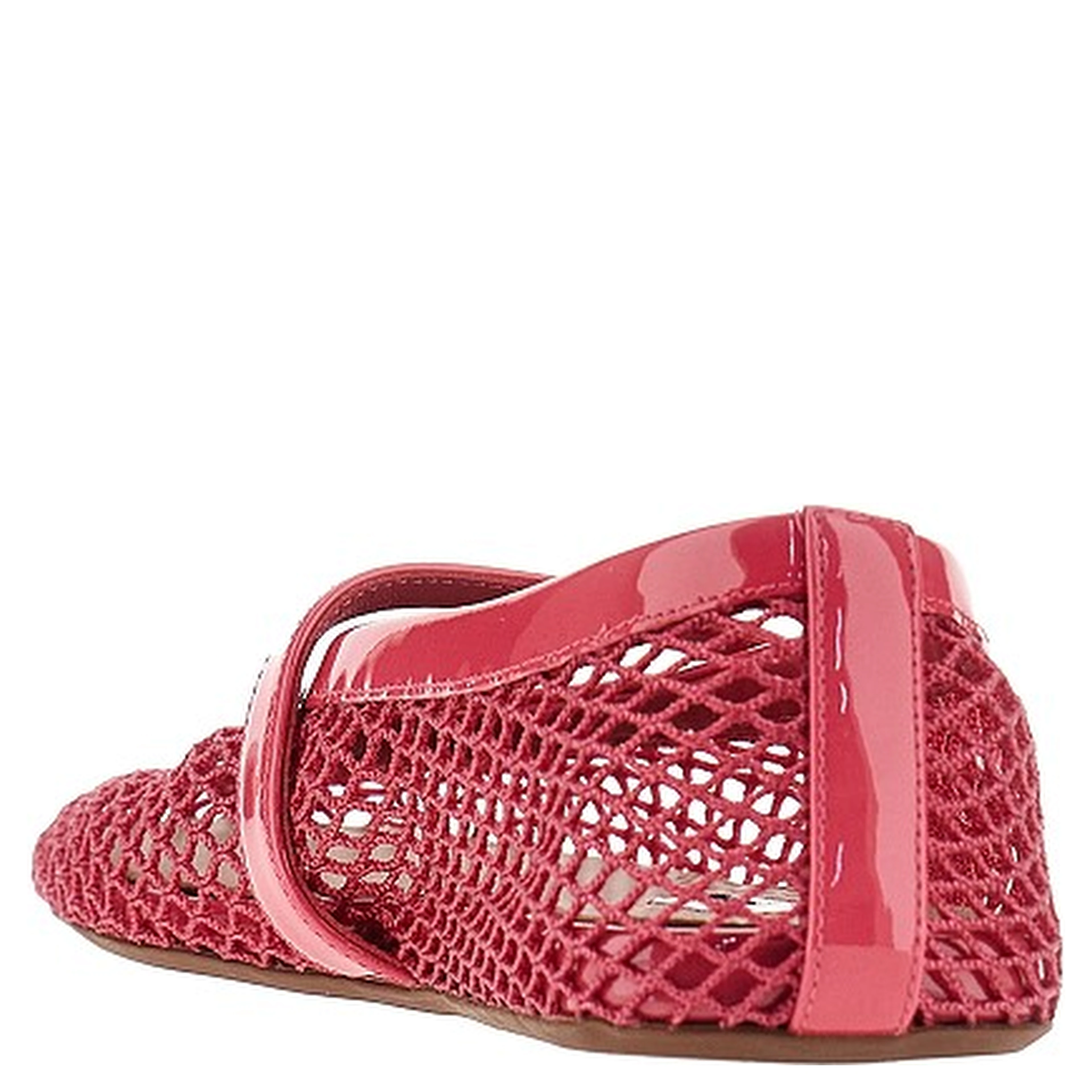 Fishnet ballerina flats