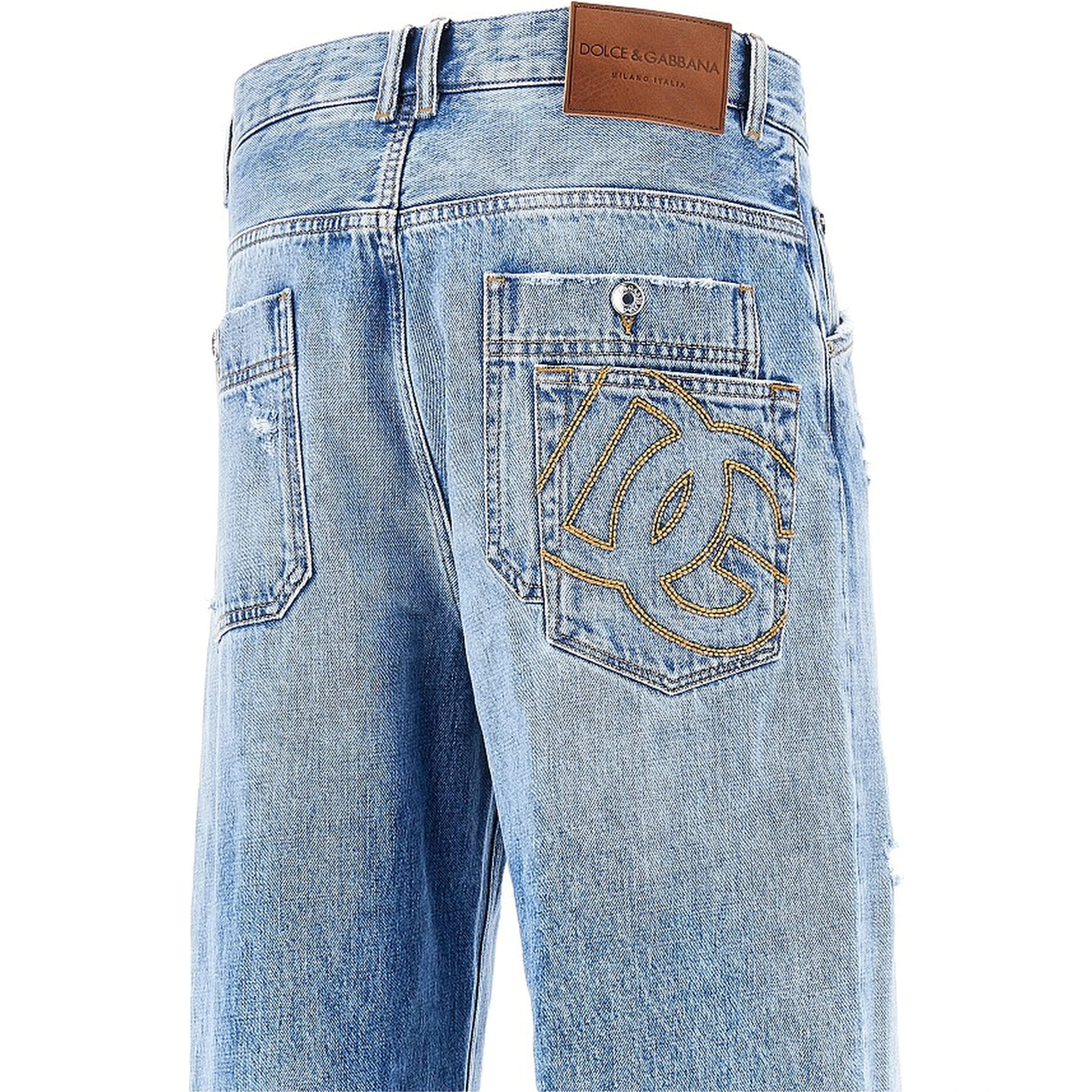 Distressed denim Over pants