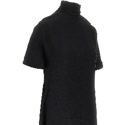 Viscose asymmetrical mini dress