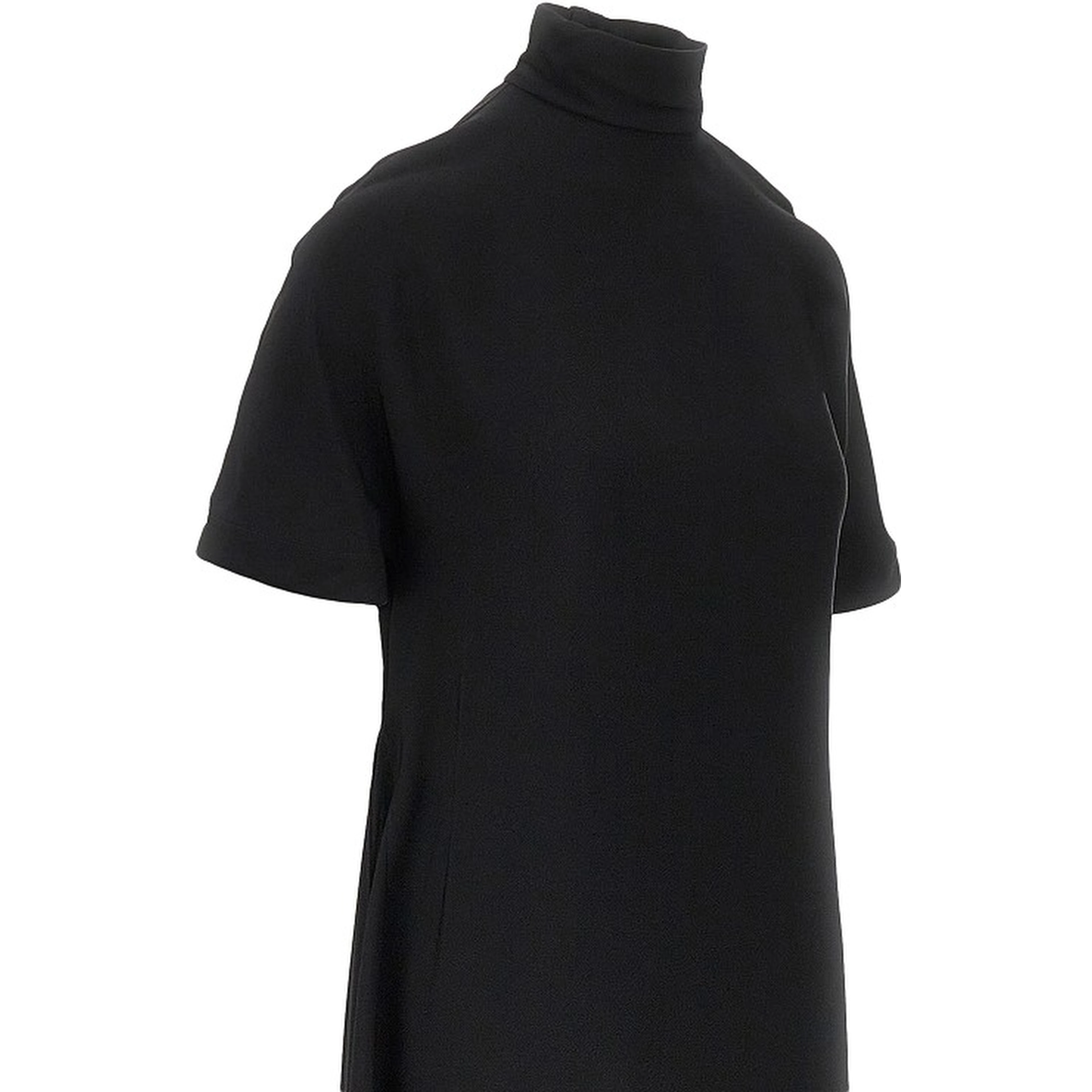 Viscose asymmetrical mini dress