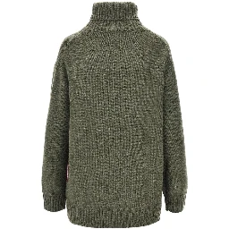 Lozenge cashmere turtleneck sweater