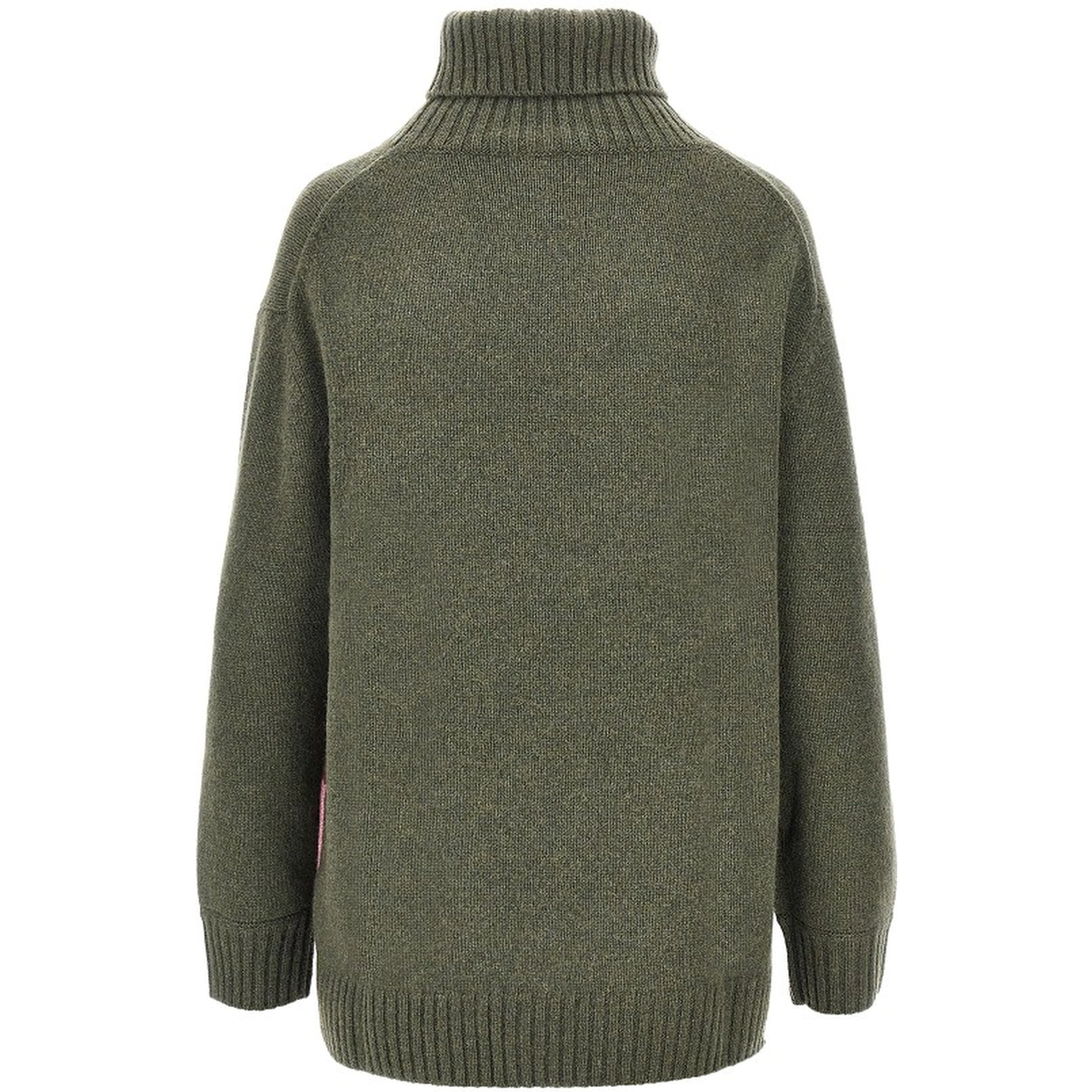 Lozenge cashmere turtleneck sweater