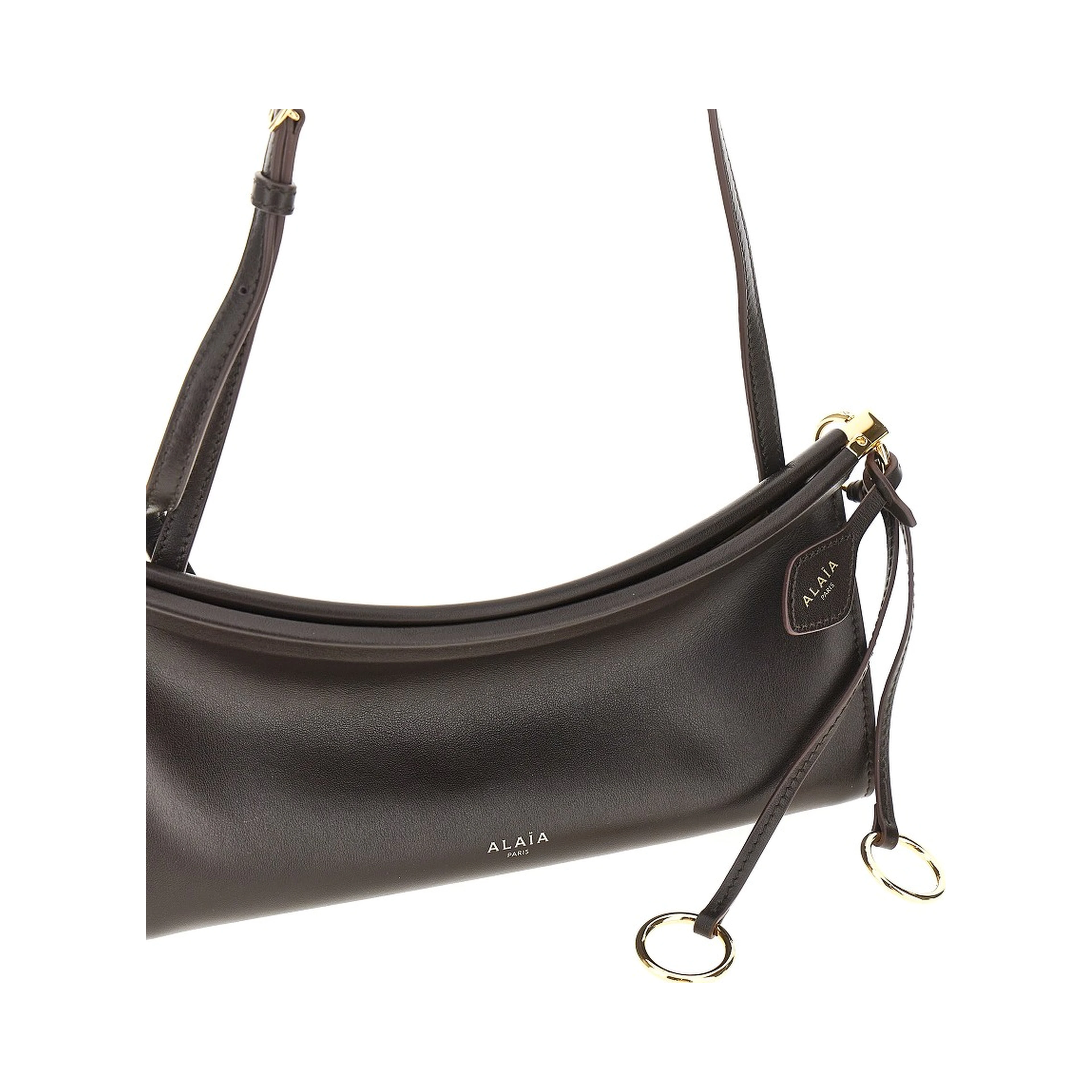 Leather small 'Le Click East West' bag