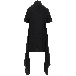 Viscose asymmetrical mini dress