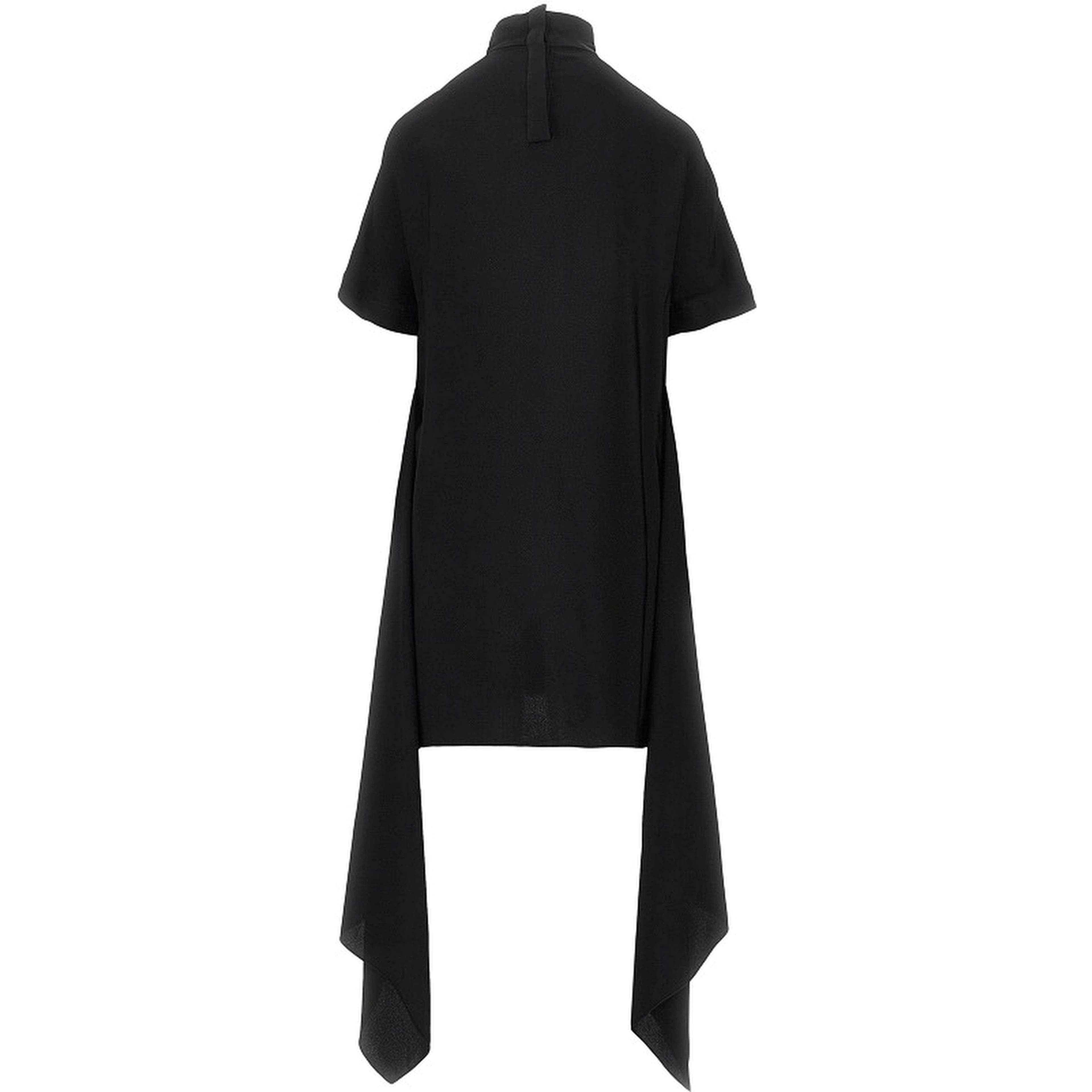 Viscose asymmetrical mini dress