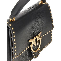 Leather bag with Love Birds buckle