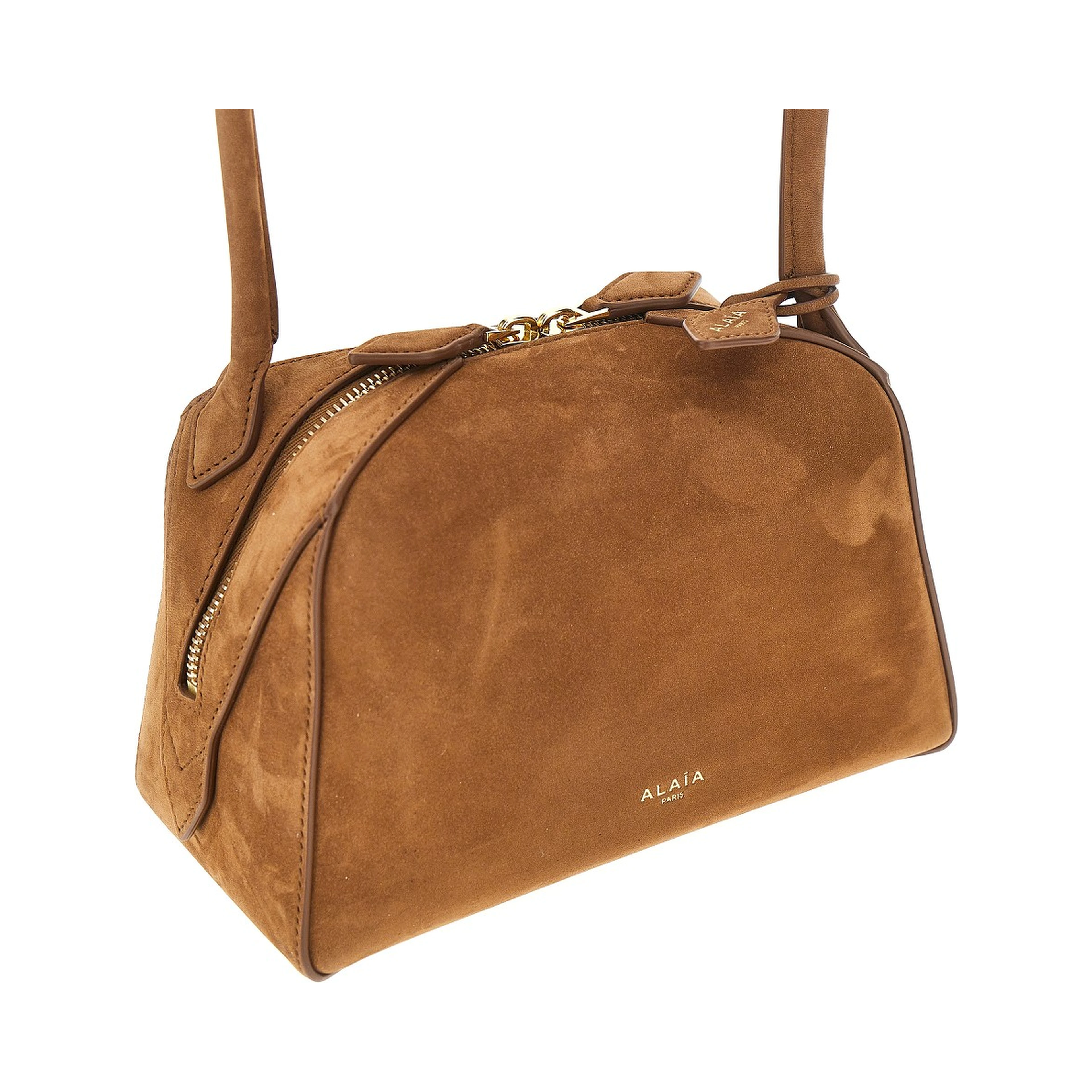 Nubuck leather small 'Le Bouledogue' bag