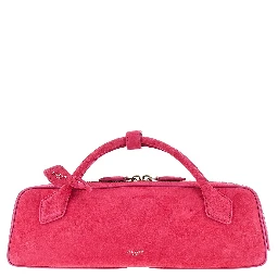 Suede leather 'Le Teckel' clutch