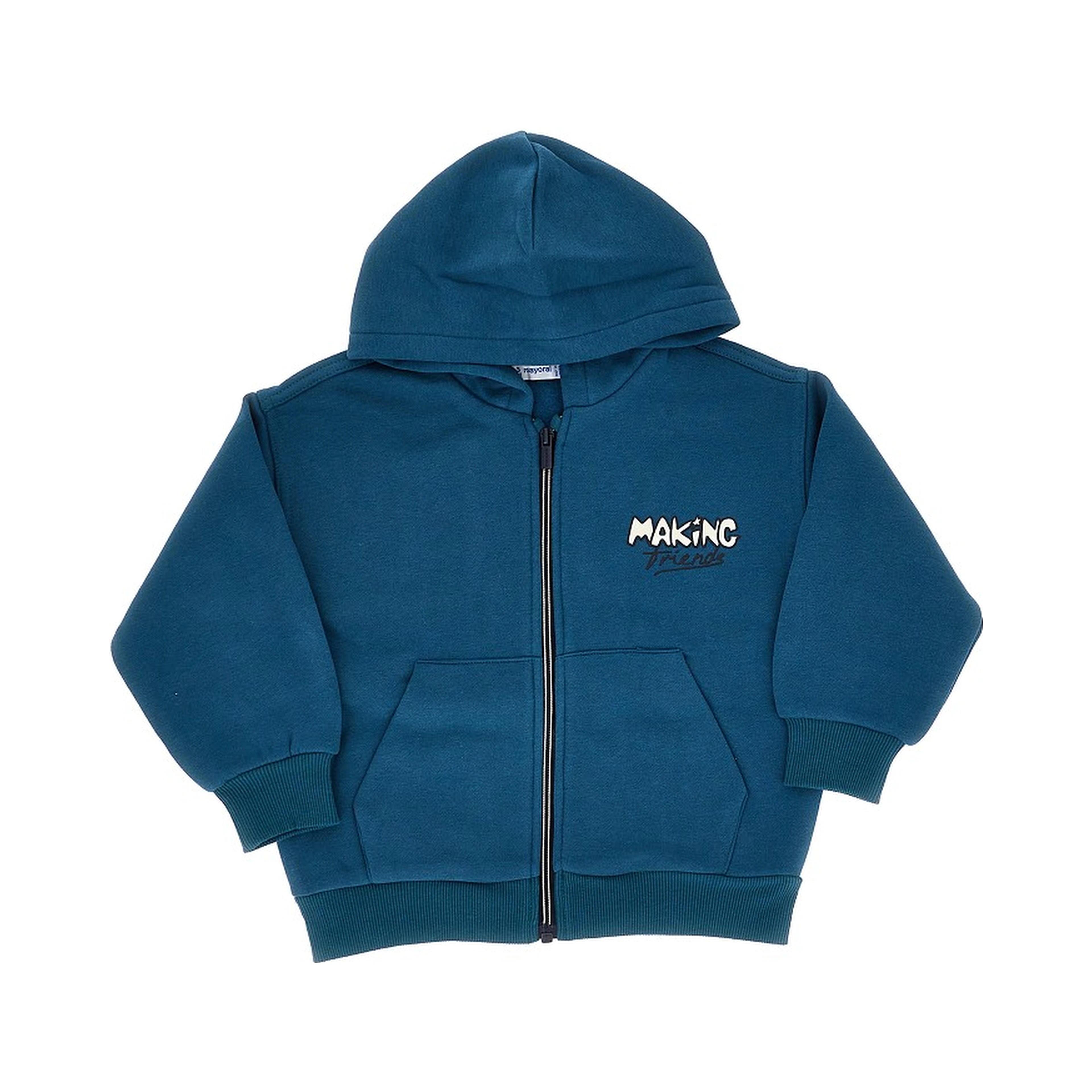 Printed full-zip hoodie