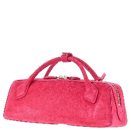 Suede leather 'Le Teckel' clutch