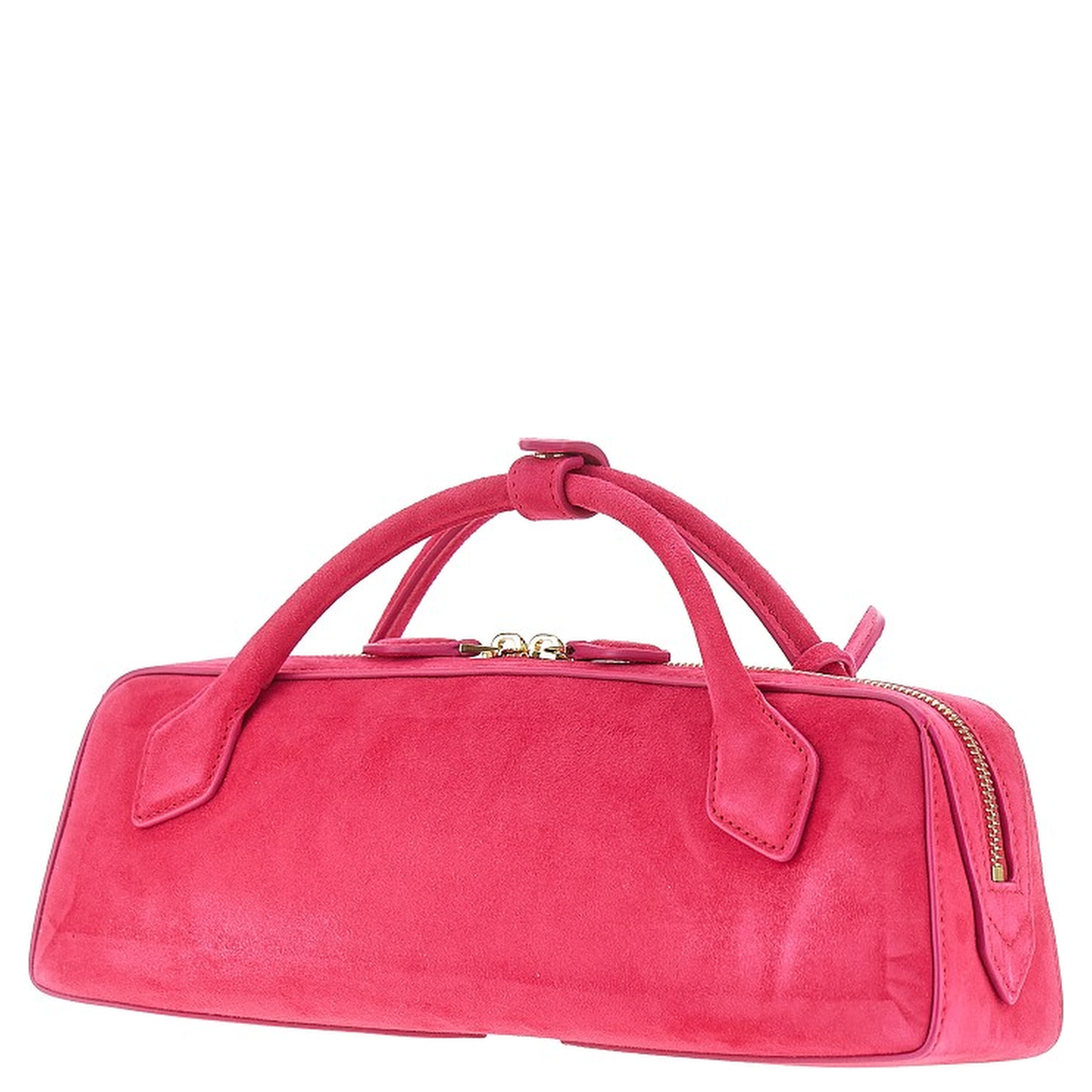 Suede leather 'Le Teckel' clutch
