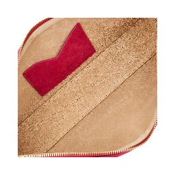 Suede leather 'Le Teckel' clutch
