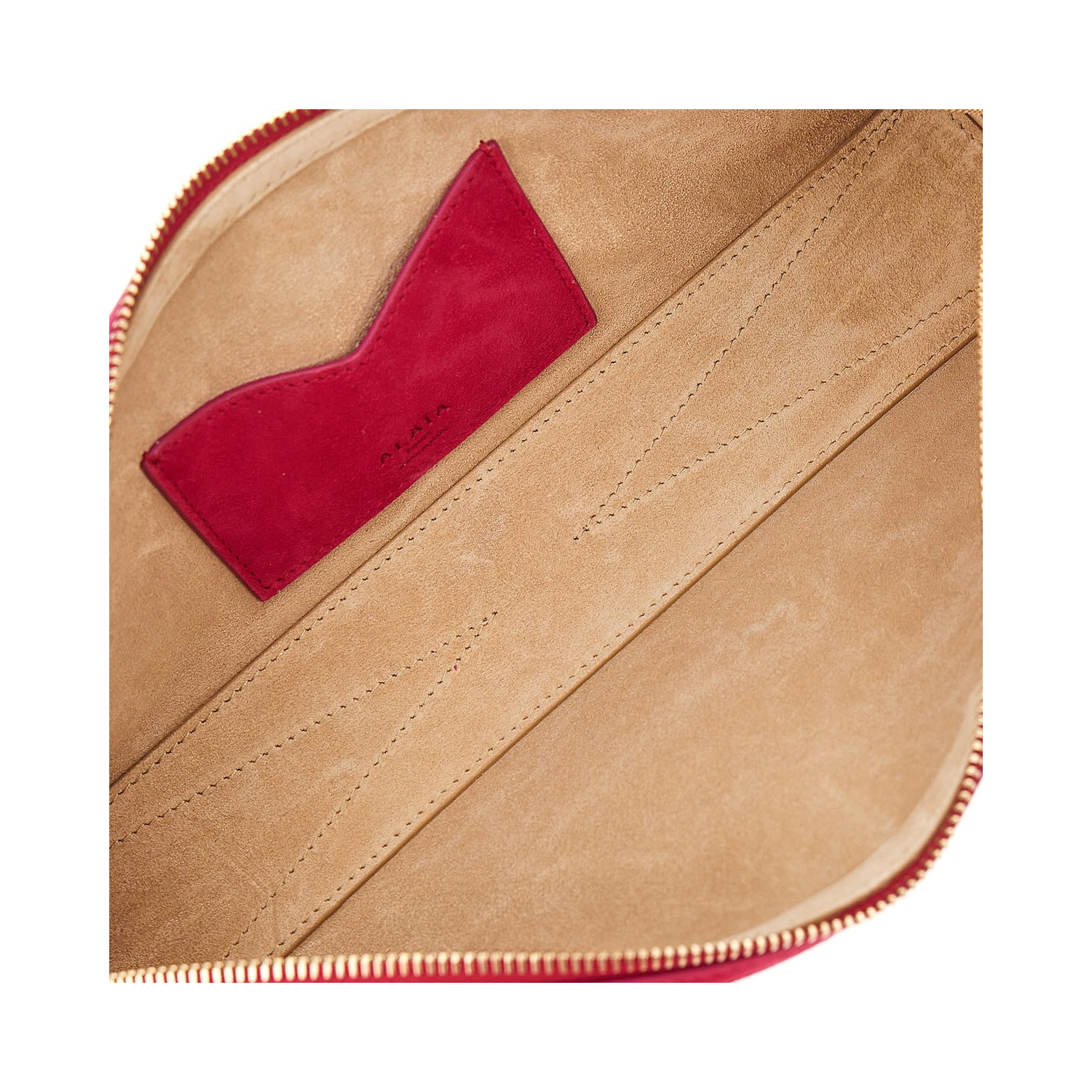 Suede leather 'Le Teckel' clutch