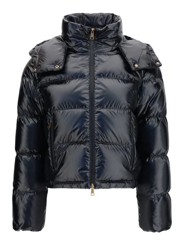 Black Goose Down Full-Length Jacket