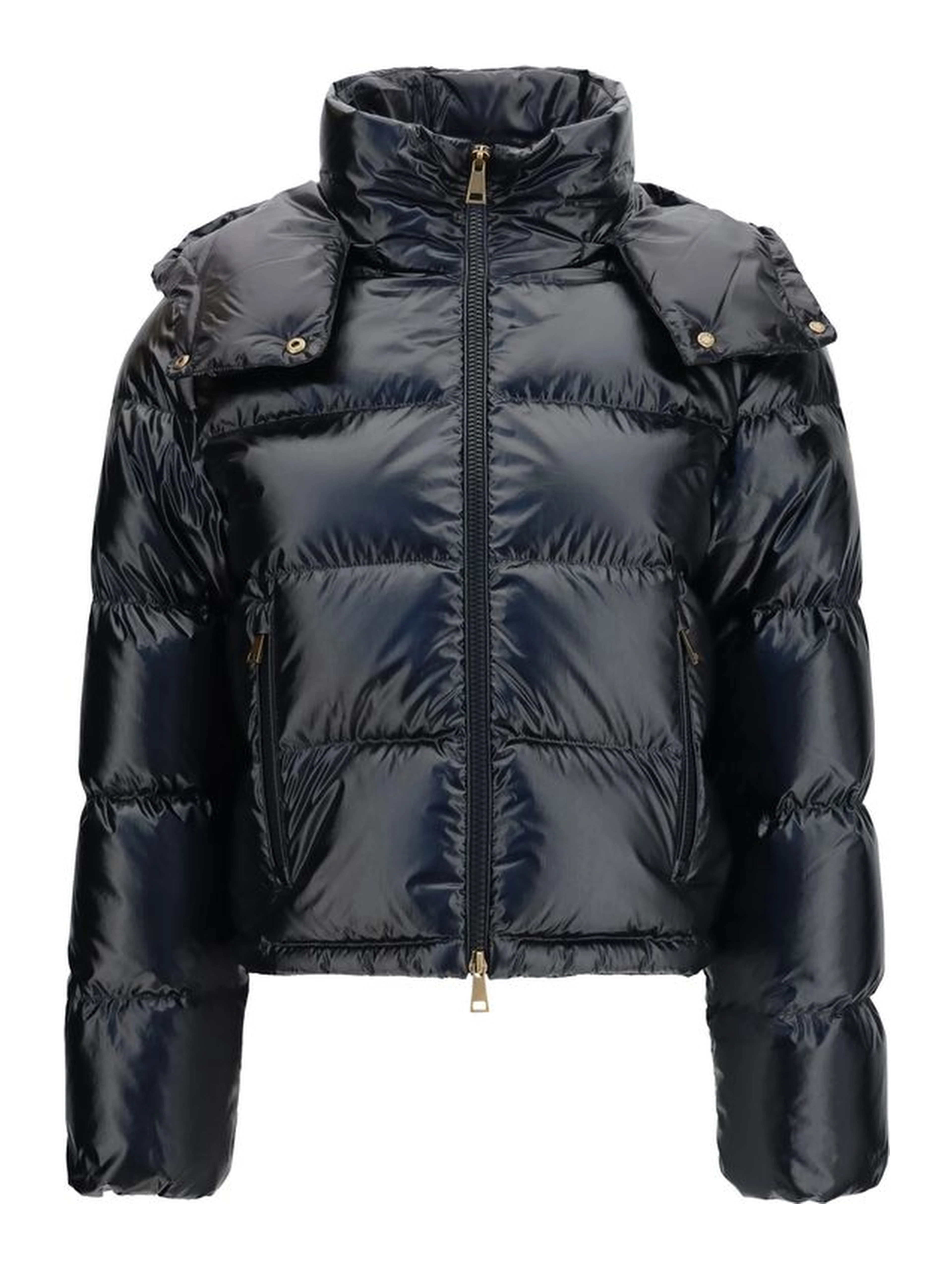 Black Goose Down Full-Length Jacket