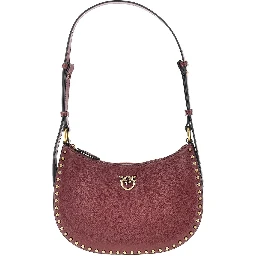 Leather 'Mini Half Moon' shoulder bag