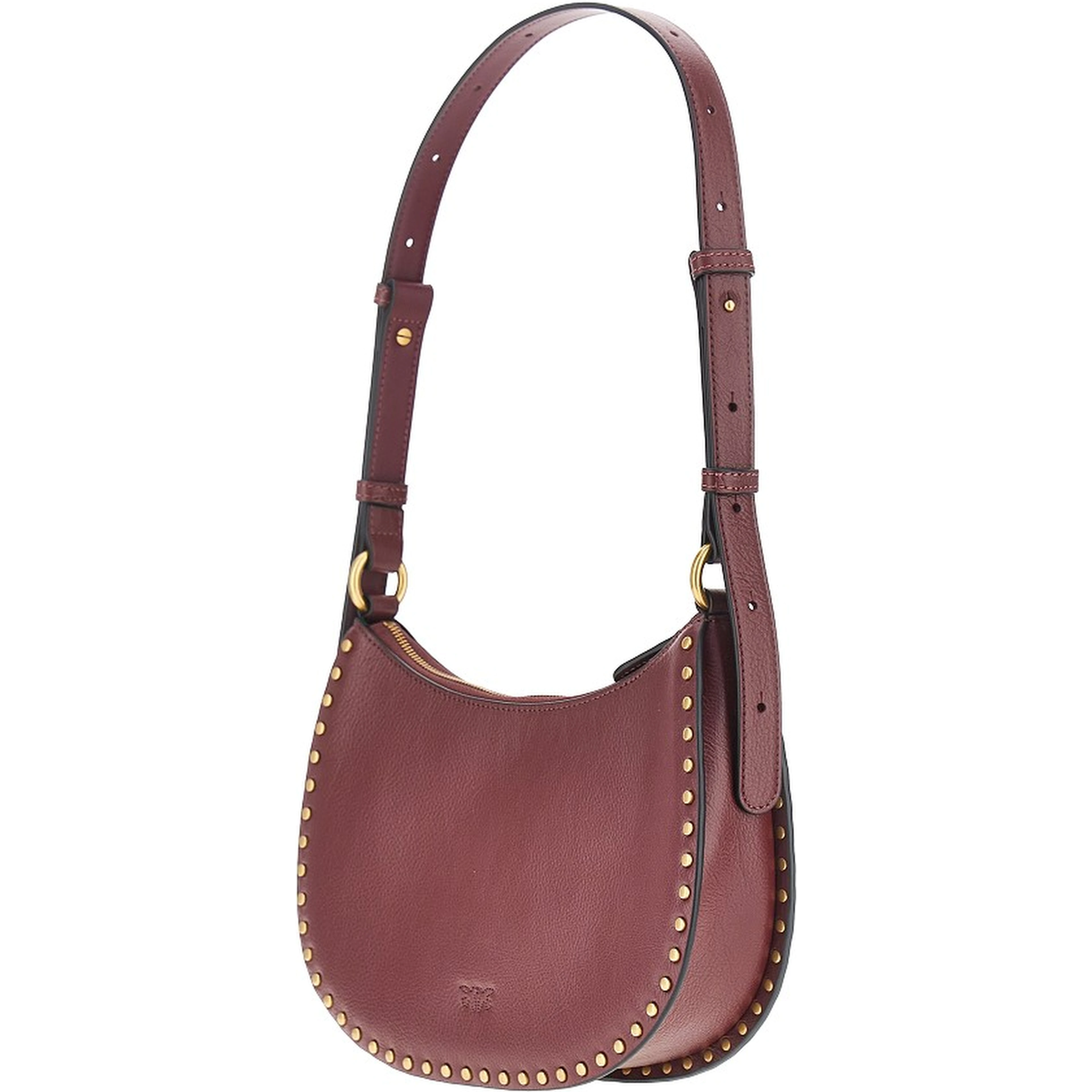 Leather 'Mini Half Moon' shoulder bag