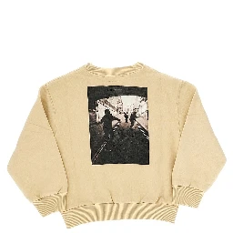 Printed back crewneck sweatshirt