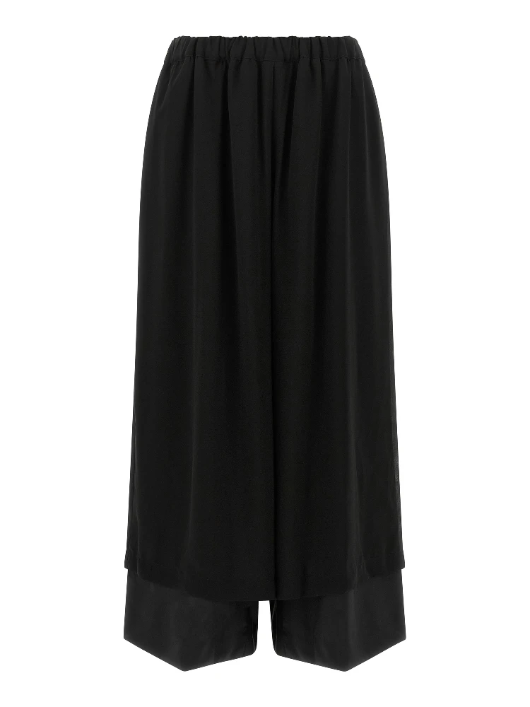 Black Wool Casual Pants
