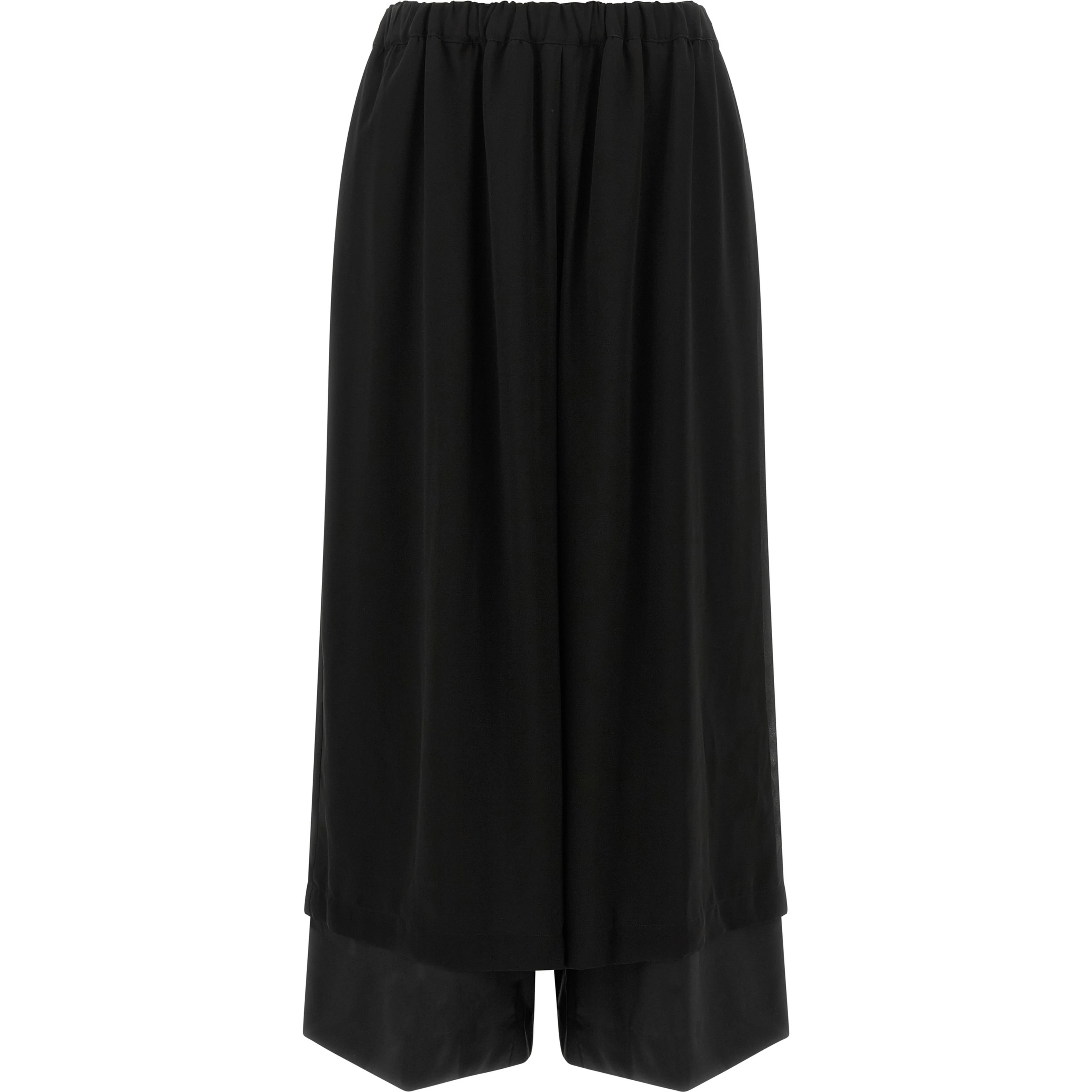 Black Wool Casual Pants