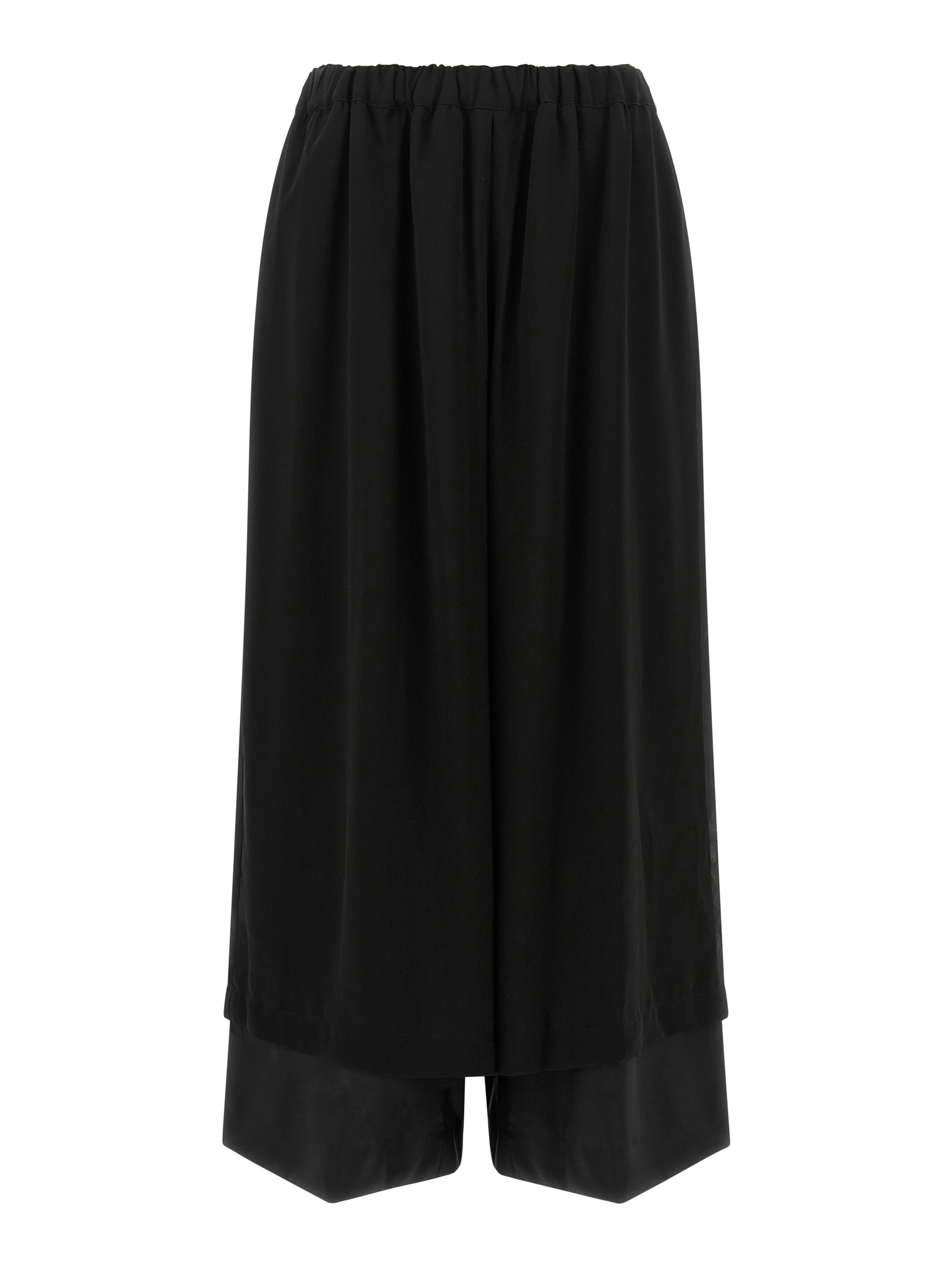 Black Wool Casual Pants
