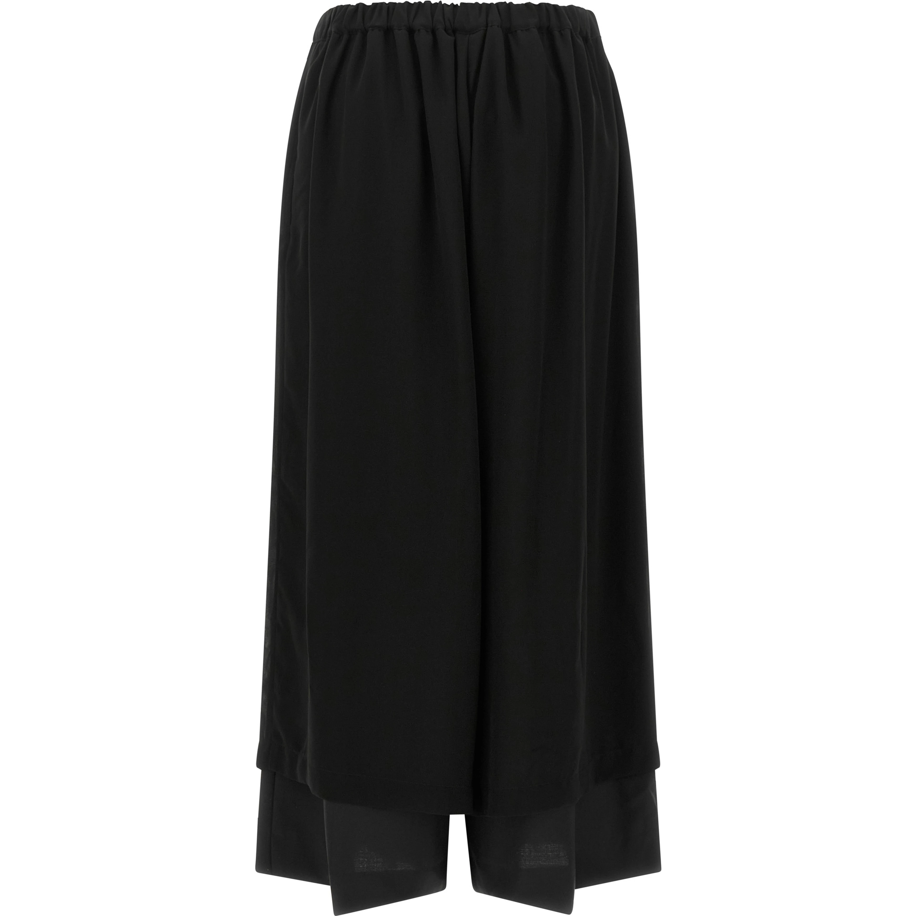 Black Wool Casual Pants