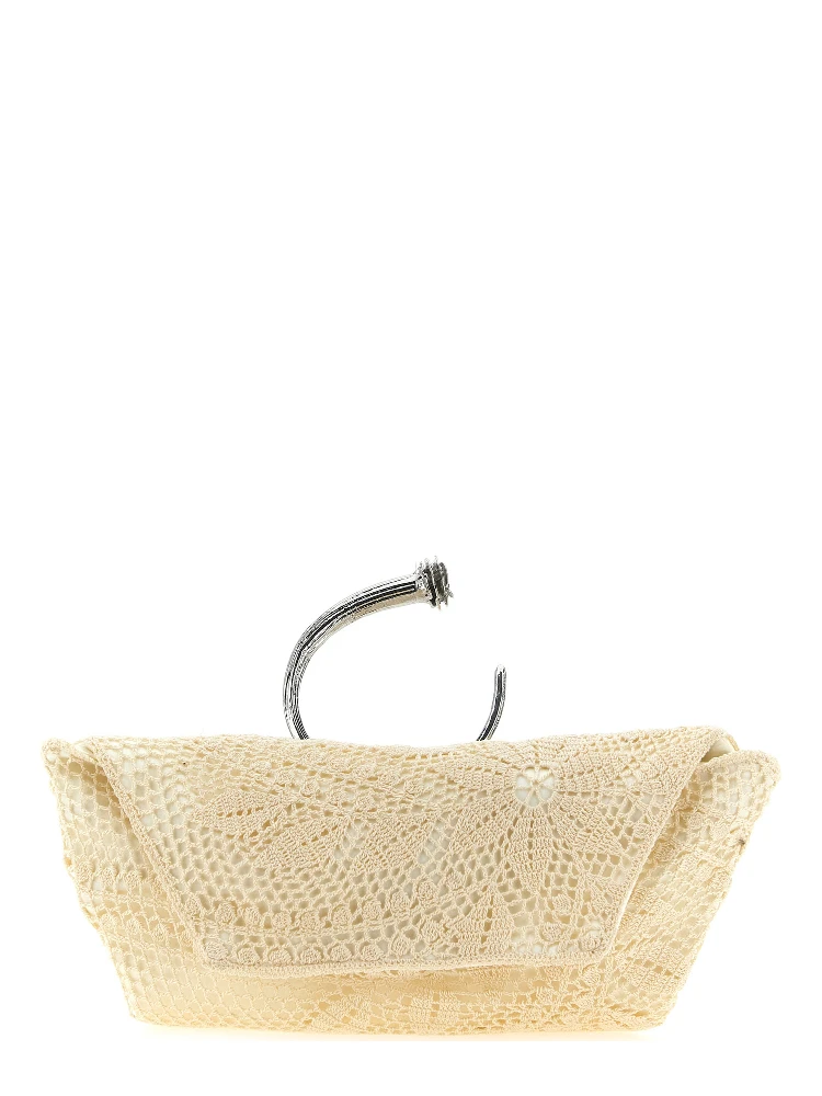 White Silk Clutch Bag