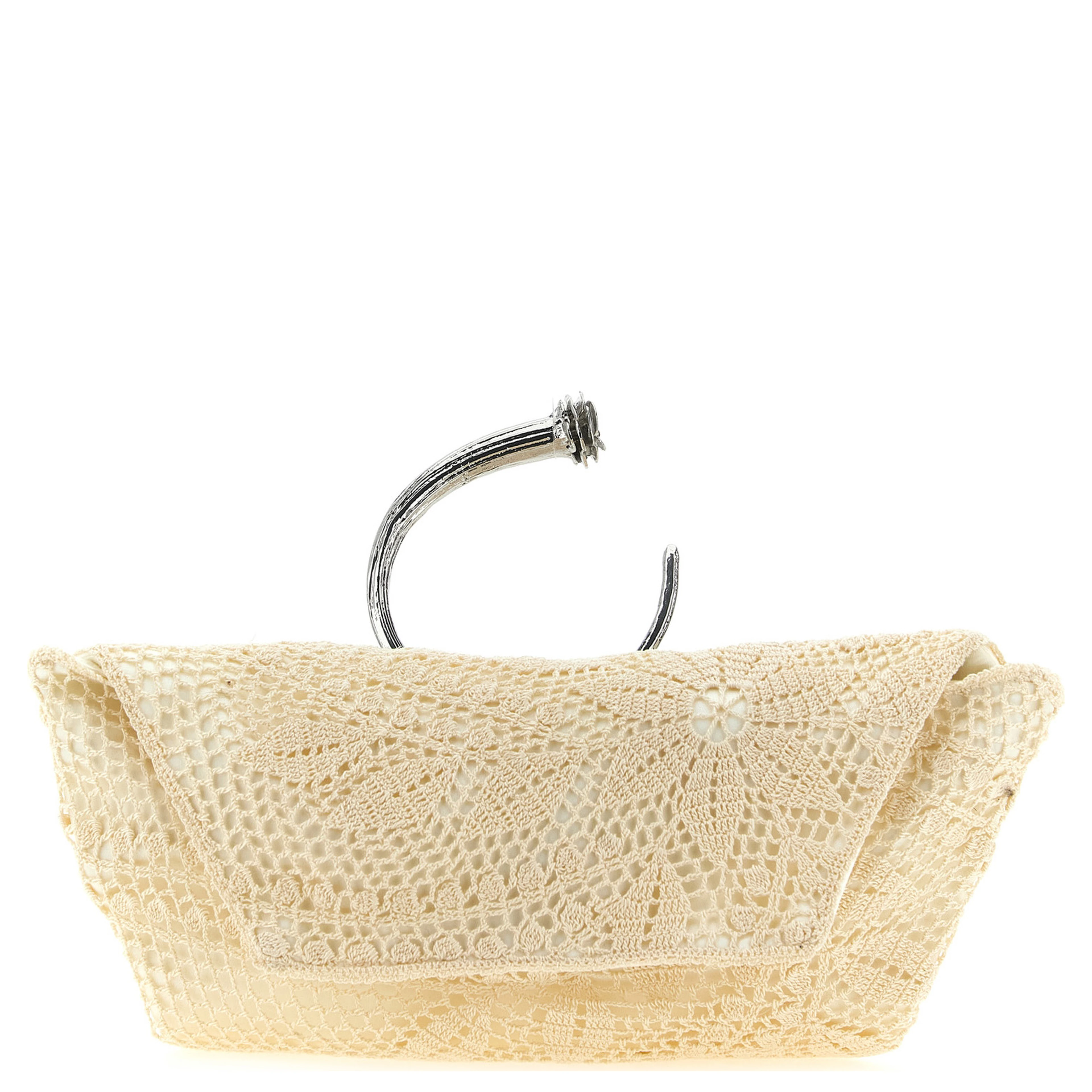 White Silk Clutch Bag