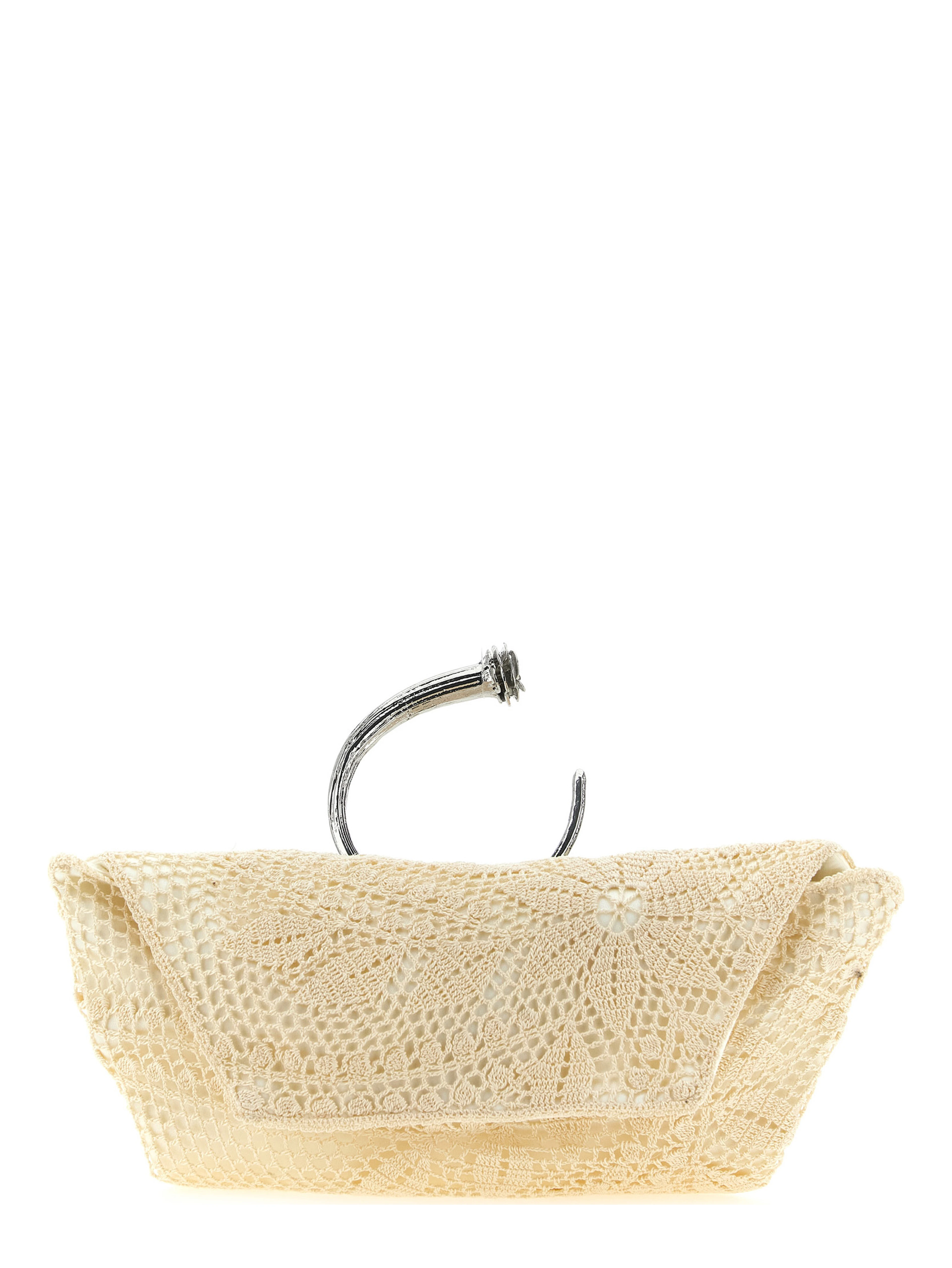 White Silk Clutch Bag