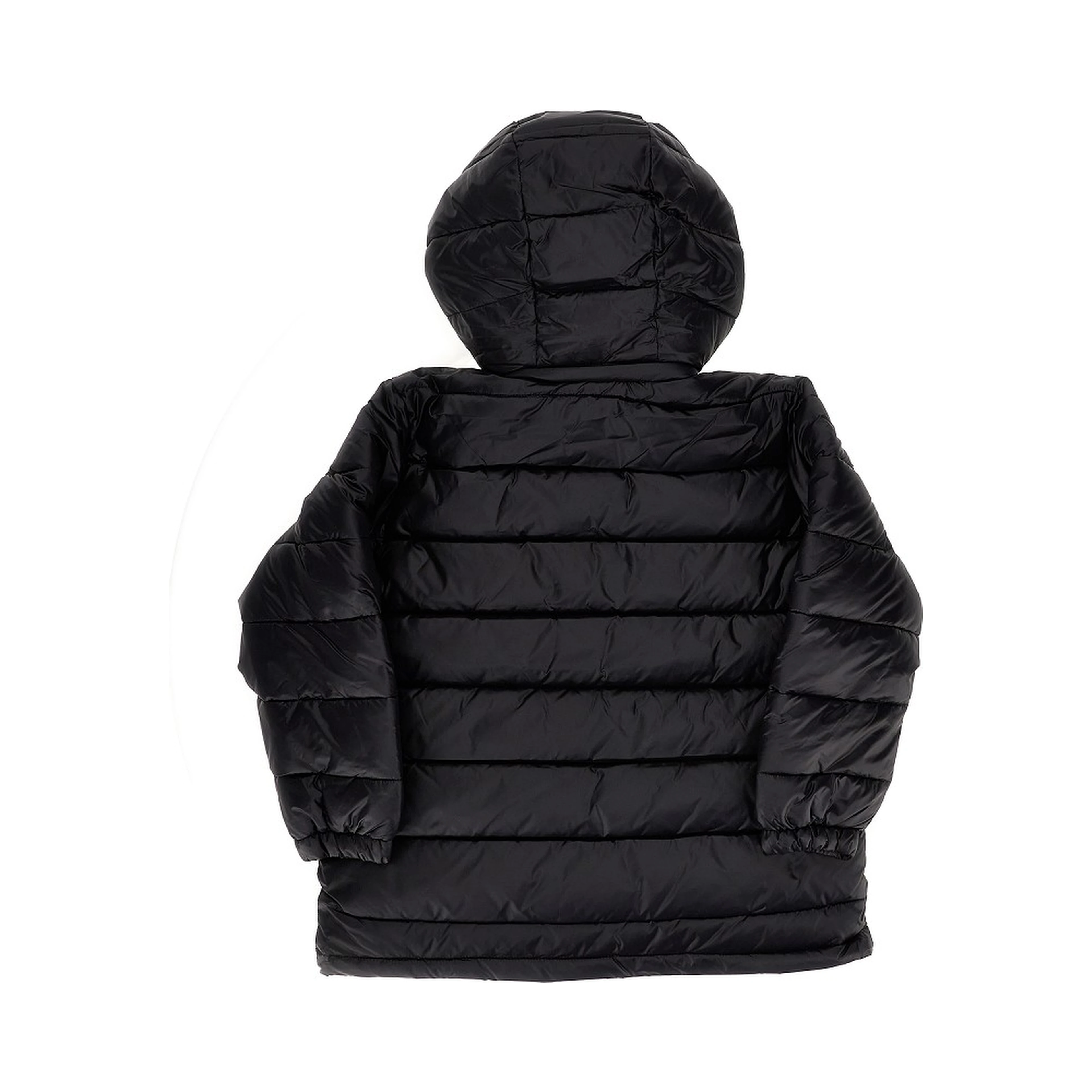 Padded nylon hooded jacket