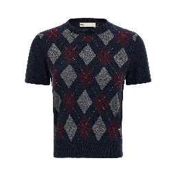 Blue Wool Cardigan