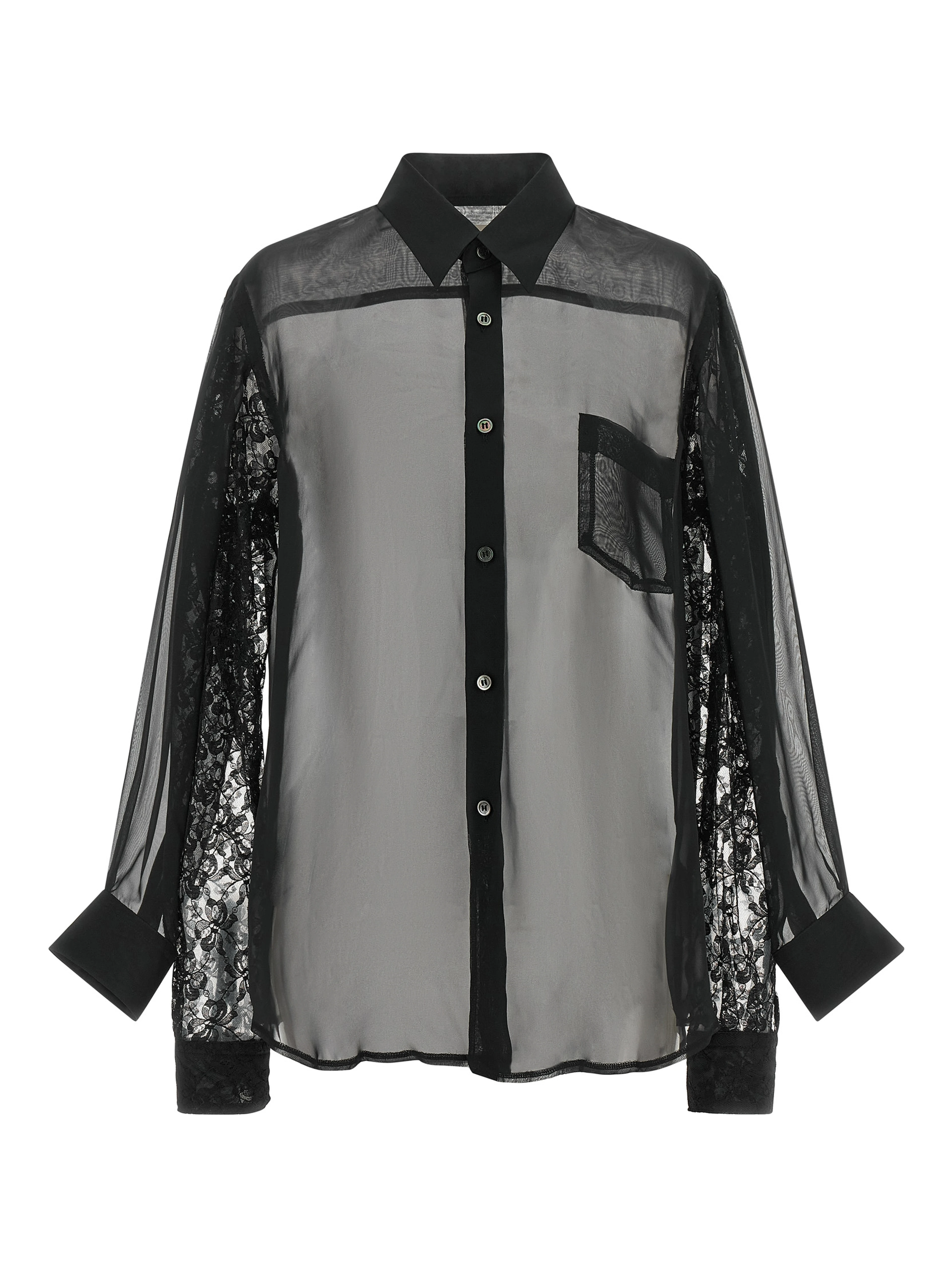 Black Polyester Blouse