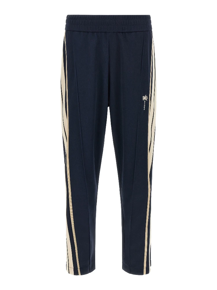 Blue Polyester Joggers (Workout Pants)