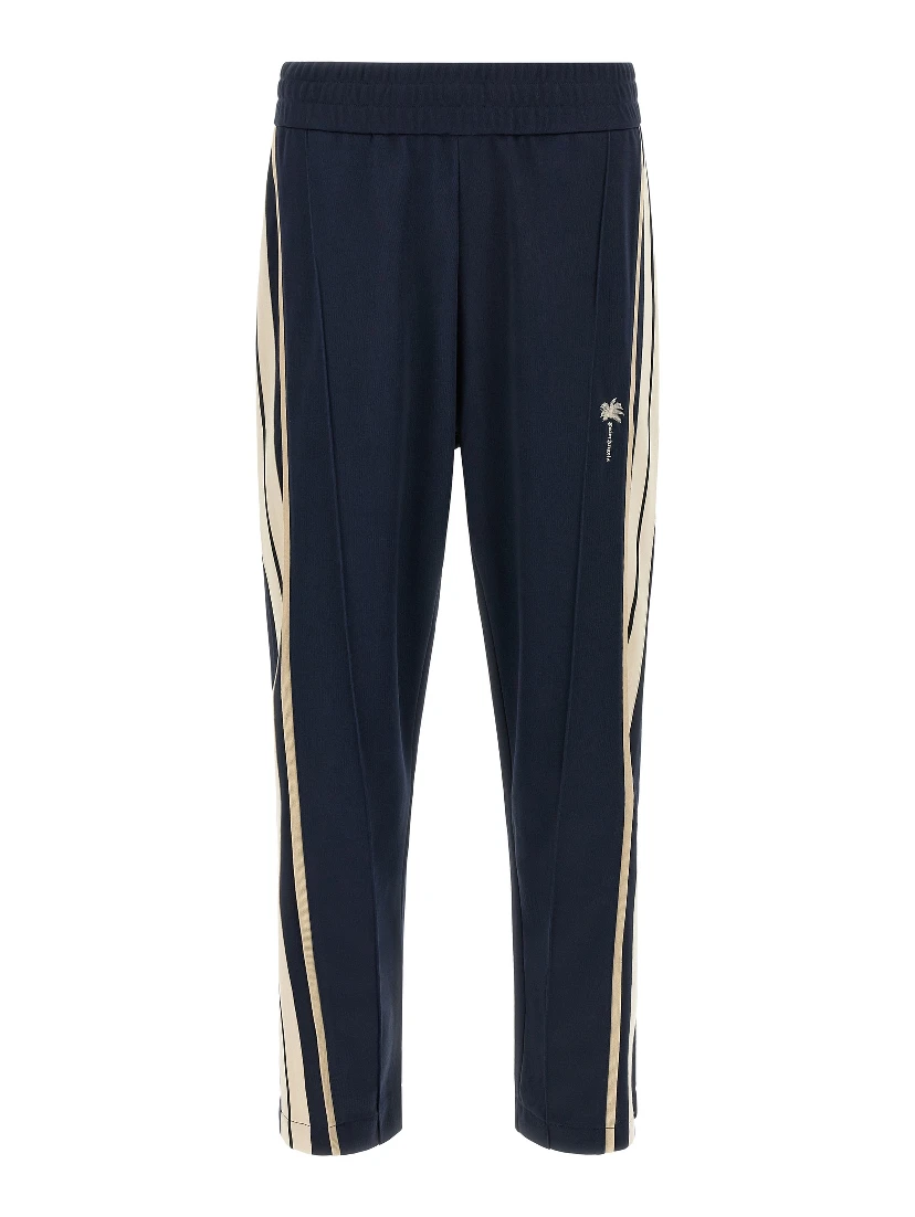 Blue Polyester Joggers (Workout Pants)