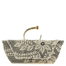 Bicolor Silk Clutch Bag
