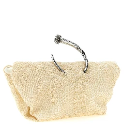 White Silk Clutch Bag